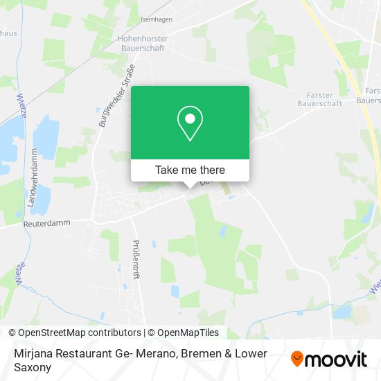 Mirjana Restaurant Ge- Merano map