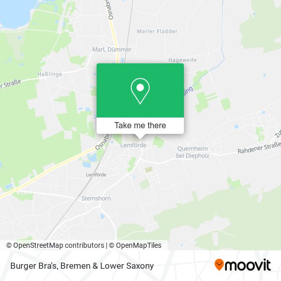 Burger Bra's map