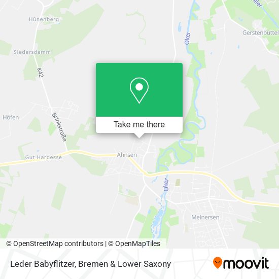 Leder Babyflitzer map