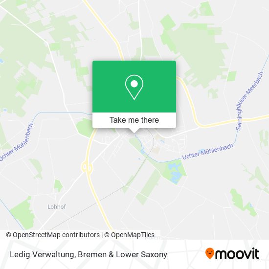 Ledig Verwaltung map