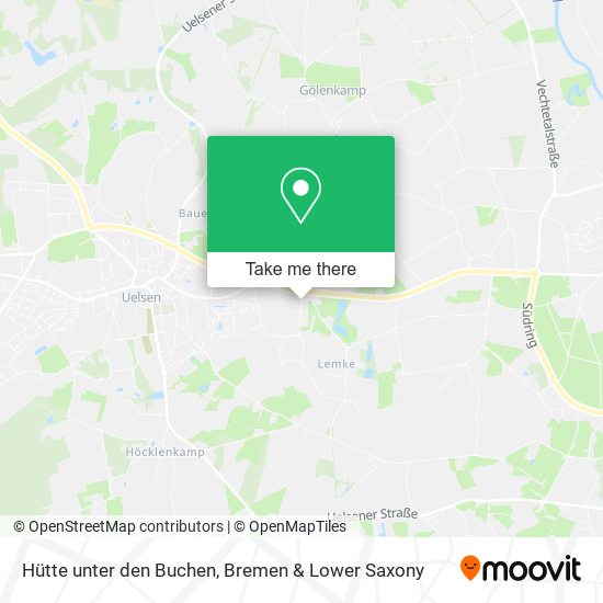 Hütte unter den Buchen map