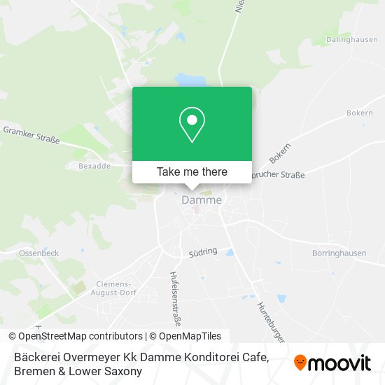 Bäckerei Overmeyer Kk Damme Konditorei Cafe map