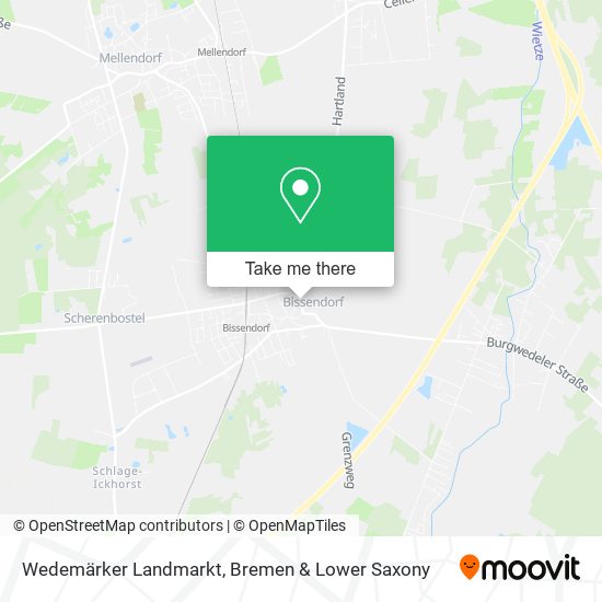 Wedemärker Landmarkt map