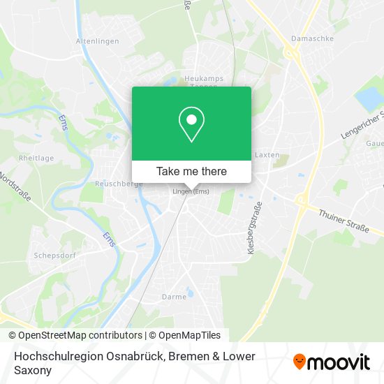 Hochschulregion Osnabrück map