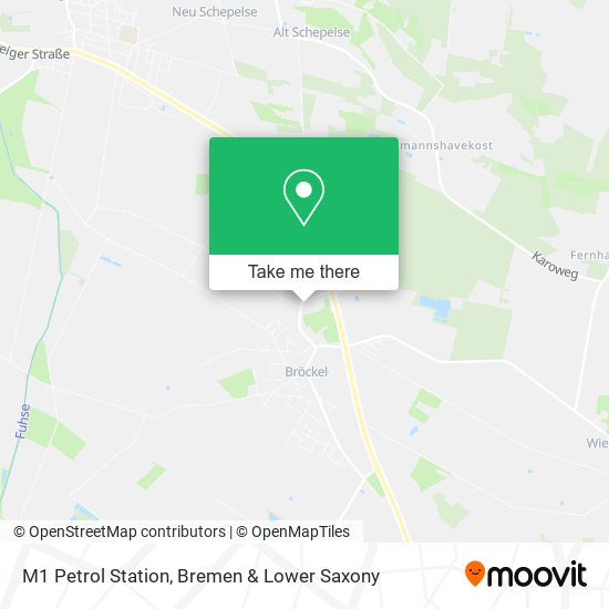M1 Petrol Station map