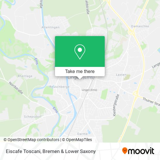 Eiscafe Toscani map