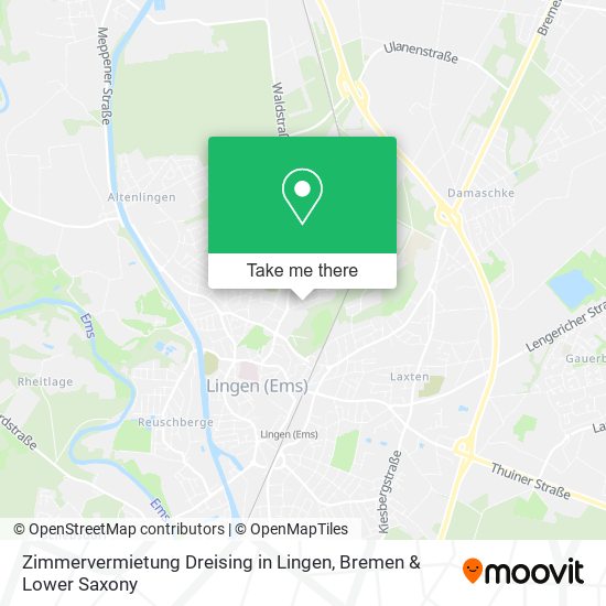 Zimmervermietung Dreising in Lingen map