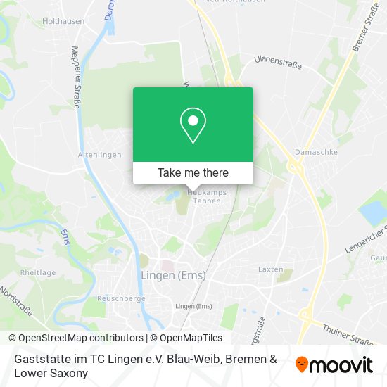 Gaststatte im TC Lingen e.V. Blau-Weib map