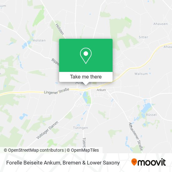 Forelle Beiseite Ankum map