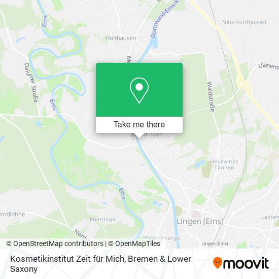 Kosmetikinstitut Zeit für Mich map