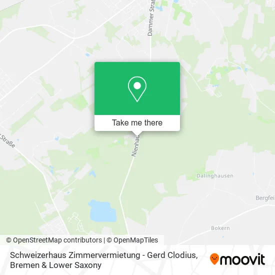 Карта Schweizerhaus Zimmervermietung - Gerd Clodius