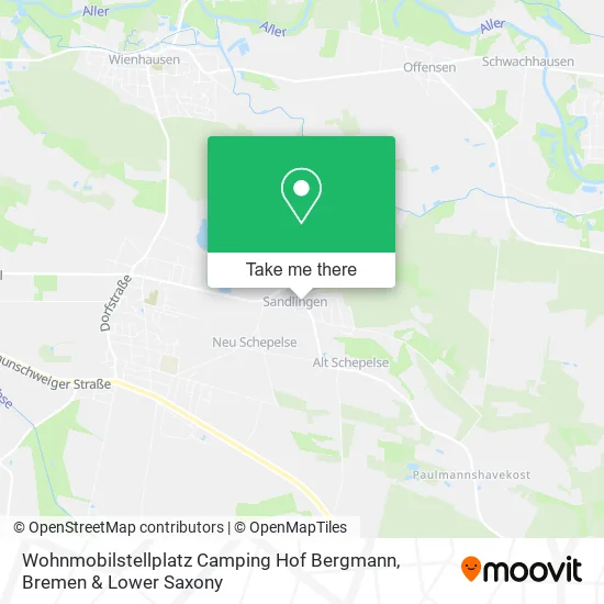 Карта Wohnmobilstellplatz Camping Hof Bergmann
