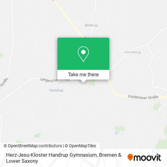 Herz-Jesu-Kloster Handrup Gymnasium map