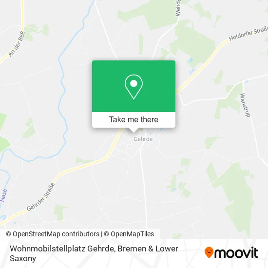 Карта Wohnmobilstellplatz Gehrde