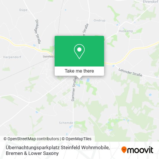 Übernachtungsparkplatz Steinfeld Wohnmobile map