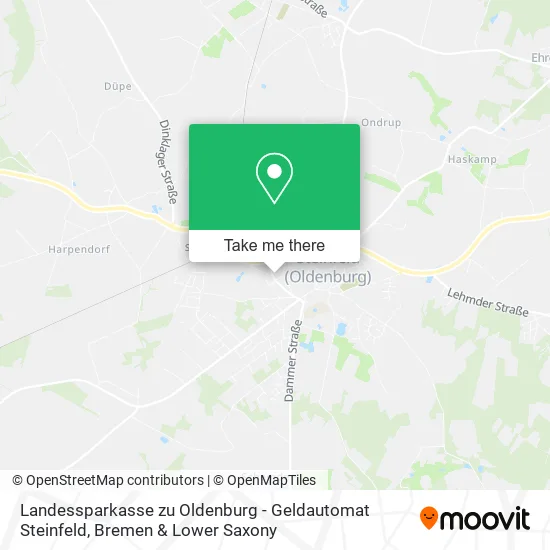 Карта Landessparkasse zu Oldenburg - Geldautomat Steinfeld