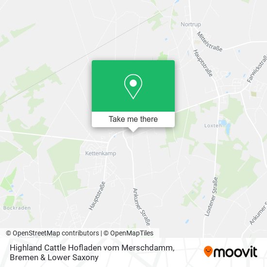 Highland Cattle Hofladen vom Merschdamm map