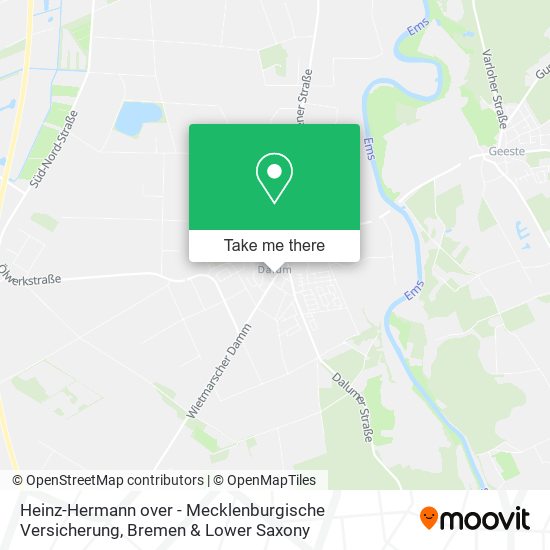 Heinz-Hermann over - Mecklenburgische Versicherung map