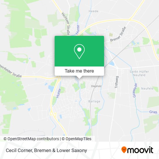 Cecil Corner map