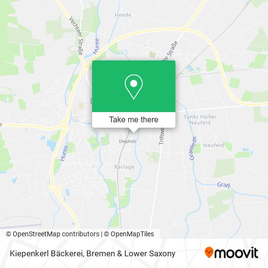 Kiepenkerl Bäckerei map