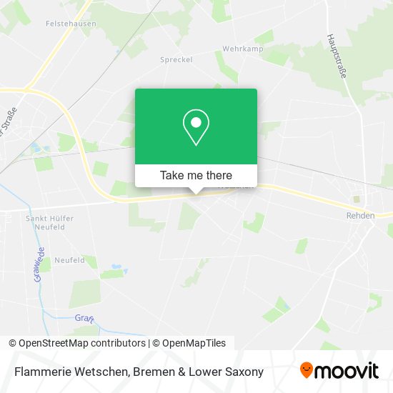 Flammerie Wetschen map