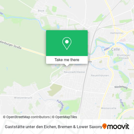Gaststätte unter den Eichen map
