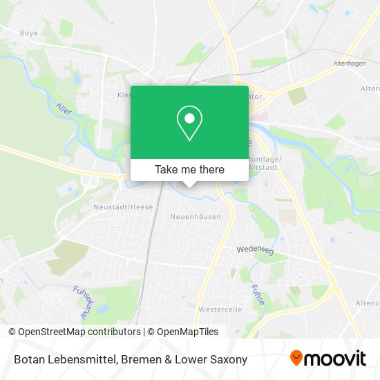 Botan Lebensmittel map