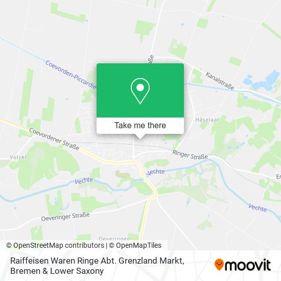 Raiffeisen Waren Ringe Abt. Grenzland Markt map