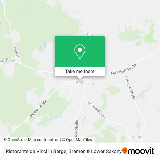 Ristorante da Vinci in Berge map