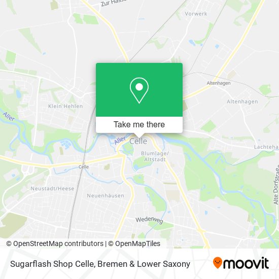Sugarflash Shop Celle map