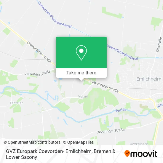 Карта GVZ Europark Coevorden- Emlichheim