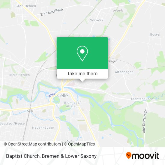 Baptist Church map