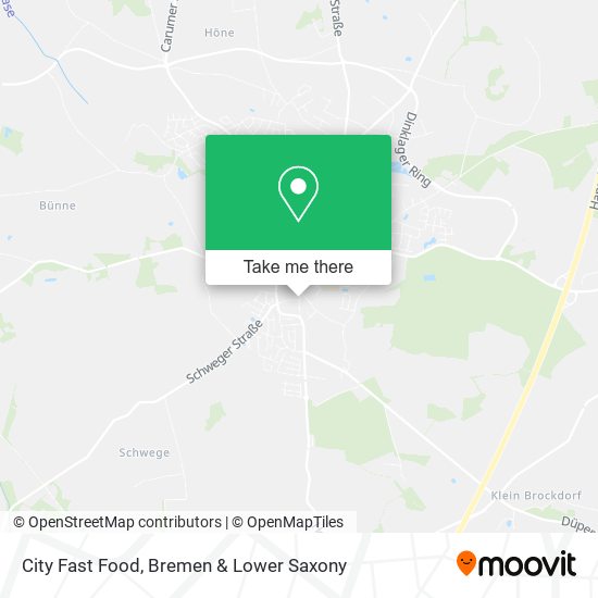 City Fast Food map