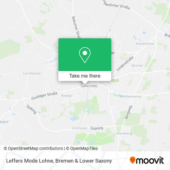 Leffers Mode Lohne map