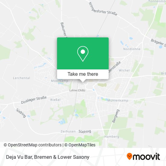 Deja Vu Bar map