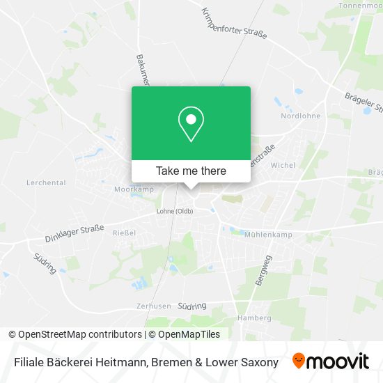 Filiale Bäckerei Heitmann map