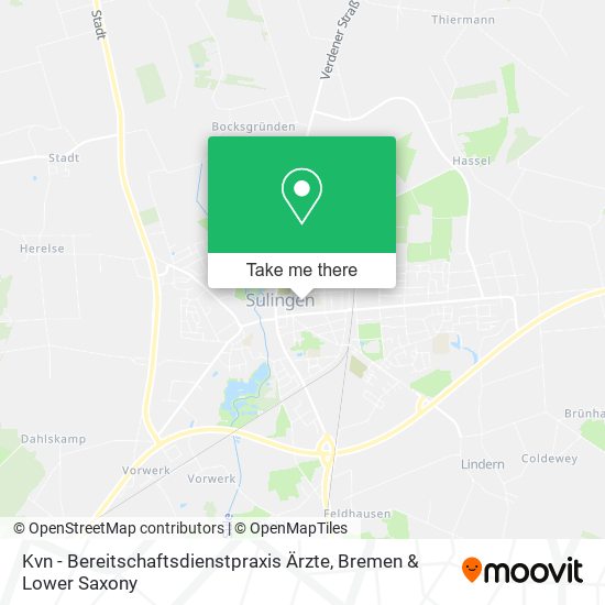 Kvn - Bereitschaftsdienstpraxis Ärzte map