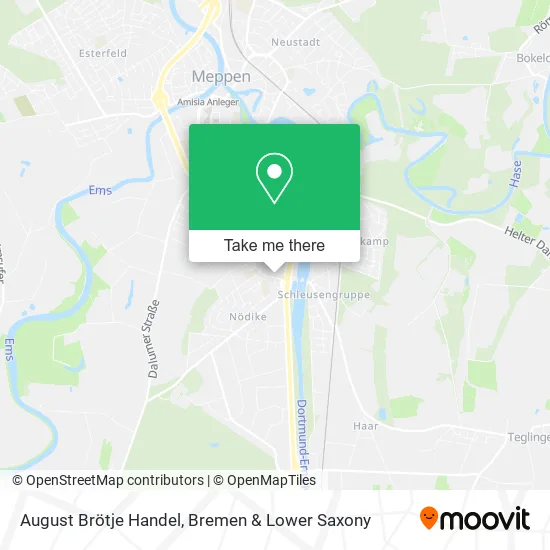August Brötje Handel map