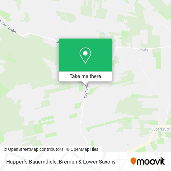 Happen's Bauerndiele map