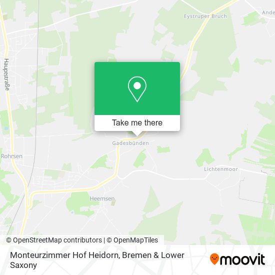 Monteurzimmer Hof Heidorn map
