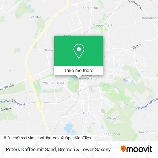 Peters Kaffee mit Sand map