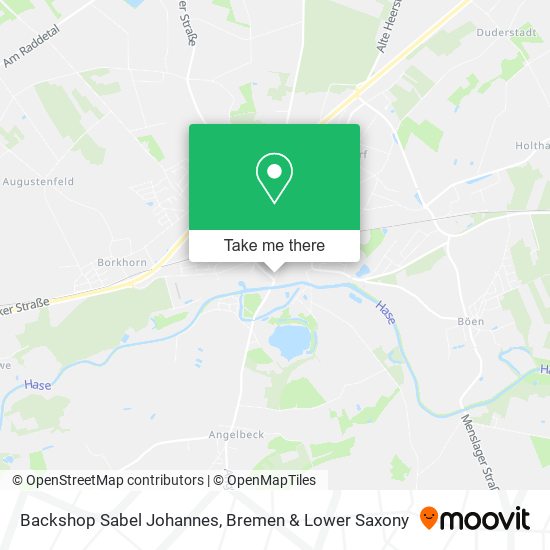 Backshop Sabel Johannes map
