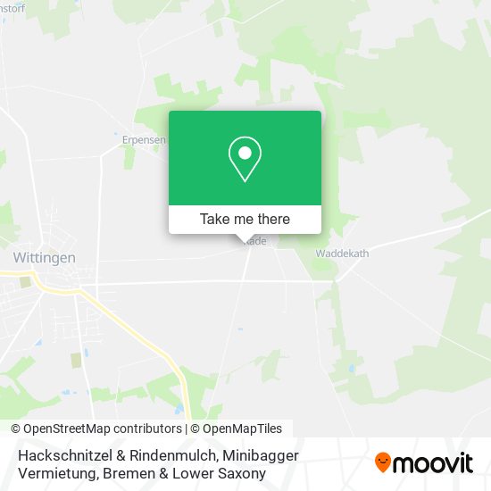 Hackschnitzel & Rindenmulch, Minibagger Vermietung map