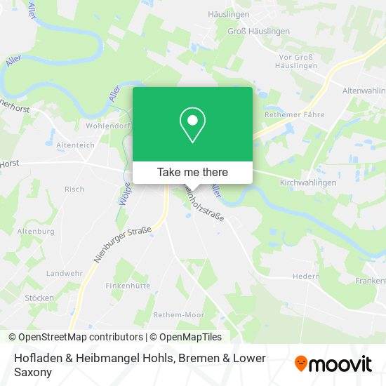 Hofladen & Heibmangel Hohls map