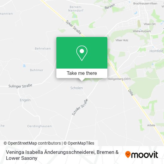 Veninga Isabella Änderungsschneiderei map