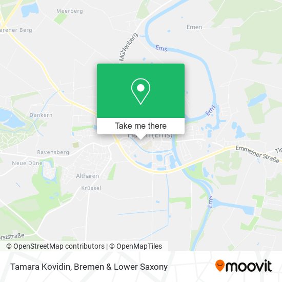 Tamara Kovidin map