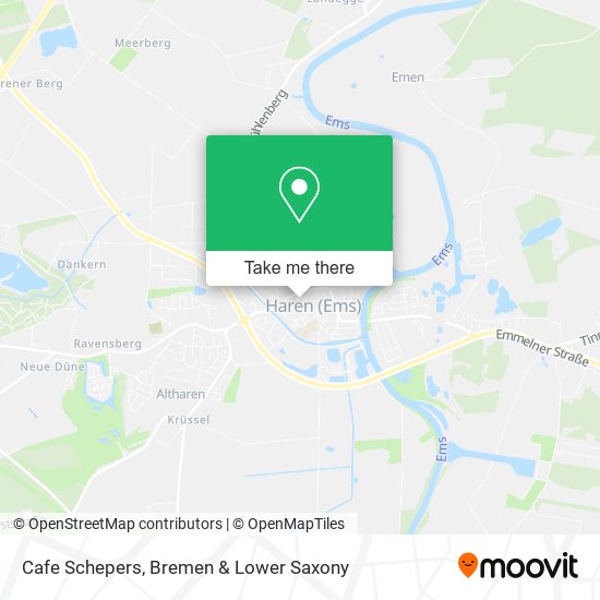 Cafe Schepers map