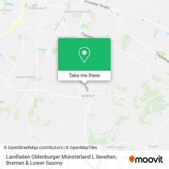 Landladen Oldenburger Münsterland L Sevelten map