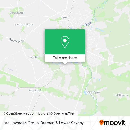 Volkswagen Group map