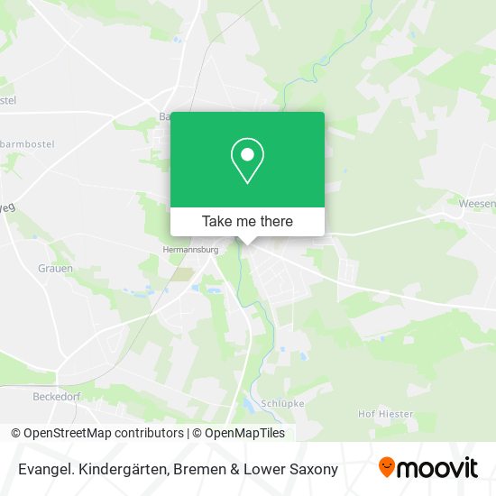 Evangel. Kindergärten map